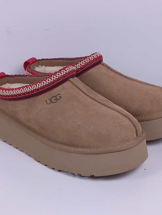 UGG Shoes - UGG Tazz II Platform Slipper Chestnut Suede Clog Size 9 Cozy Tasman Trendy Boho